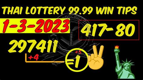 Thai Lottery 99.99 win tips.